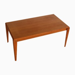 Mesa de centro sueca vintage de teca, años 60