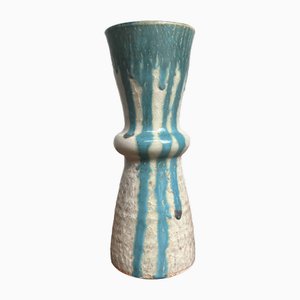 Agano Yaki Glazed Ceramic Ikebana Flower Vase, Japan, 1960s