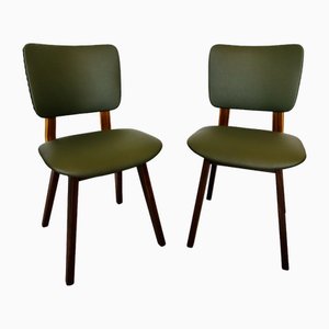 Holland Teak Esszimmerstühle, 1960er, 2er Set
