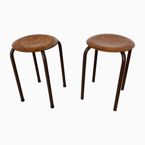 Vintage Industrial Stools from Marko, 1950s, Set of 2