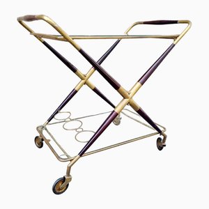 Mid-Century Italian Serving Trolley attributed to Cesare Lacca, Italy, 1950s