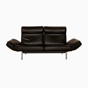 DS 450 Zwei-Sitzer Sofa aus schwarzem Leder von De Sede