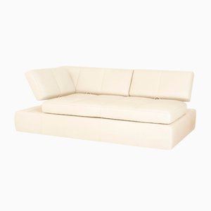 Square Up Leather Two-Seater Sofa from FSM