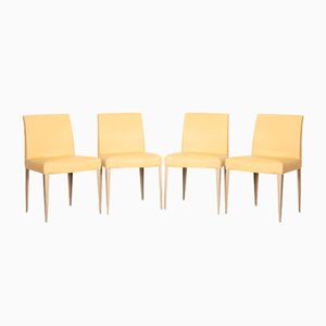 Leather Chairs from B&B Italia, Set of 4