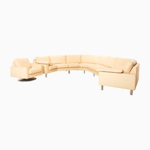 CL 500 Leder Sofa Set von Erpo, 2er Set