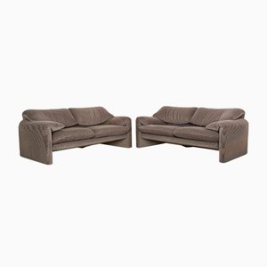 DS 14 Leder Sofa Set von De Sede, 2er Set