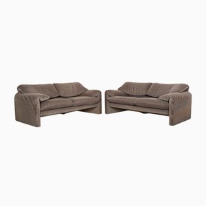 Set of DS 14 Leather Sofa Set from De Sede