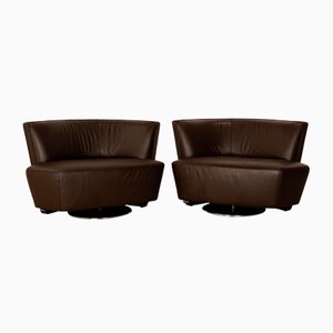 Drift Leather Armchairs from Walter Knoll, Set of 2