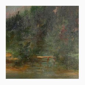 Rustic Landscape, Oil on Canvas, 20th Century