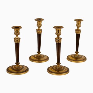 Antique Candleholders by Ravrio Bronze, Set of 4