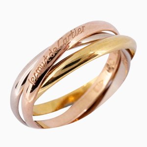 Yellow, White & Pink Gold Trinity Ring from Cartier