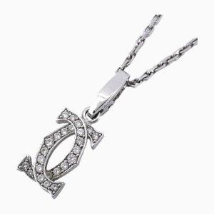 2C Diamond & White Gold Necklace from Cartier