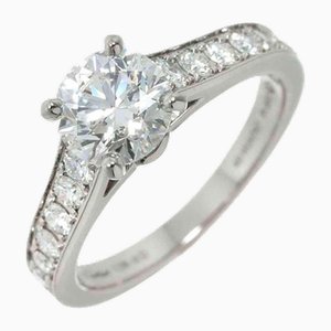 Solitaire Diamant & Platin Ring von Cartier