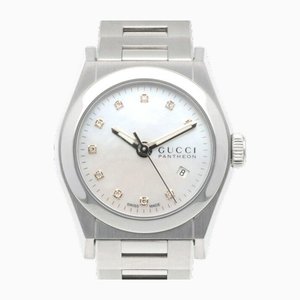 Uhr Edelstahl Quarz Diamant Shell Dial Uhr von Gucci