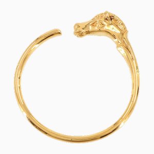 Cheval Horse Bangle Gold Bracelet from Hermes