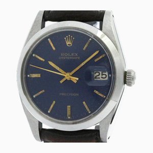 Oyster Date Precision 6694 Steel Hand-Winding Mens Watch from Rolex