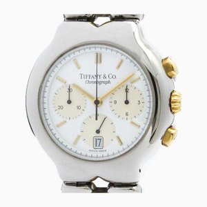 Tesoro Chronograph 18k Gold Steel Quartz Watch from Tiffany & Co.