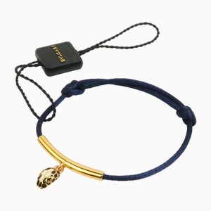 Serpenti Fabric Navy Bracelet from Bvlgari