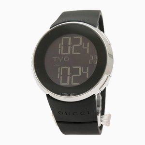 I World Time Schwarze Uhr von Gucci