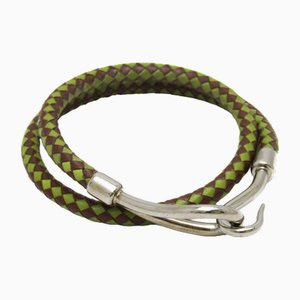 Jumbo Braided Choker in Leather from Hermes