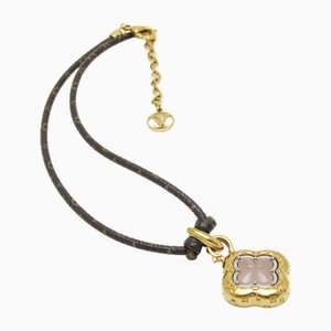 Monogram Metal Pendant Necklace from Louis Vuitton