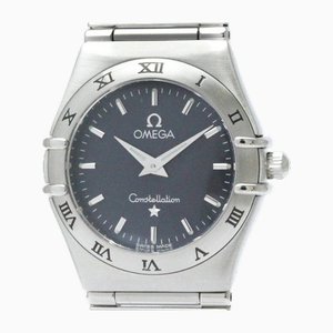 Polished Constellation Steel Quartz Ladies Watch from Omega