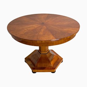 Biedermeier Center Table in Cherry Wood and Veneer, Austria, 1820