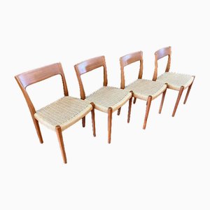 Scandinavian Teak Dining Chairs by Svegards Markaryd, Set of 4