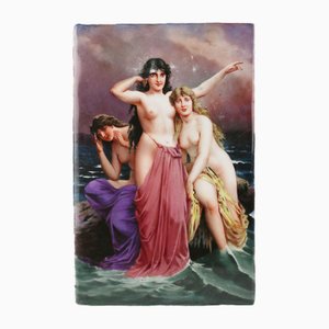 Porcelain Plaque of Naiad
