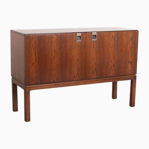 Mid-Century Sideboard aus gemasertem Palisander mit zwei Türen, 1960er