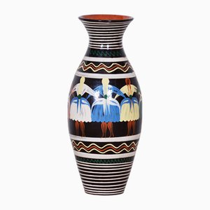Art Deco Vase aus Keramik, Slowakei, 1940er