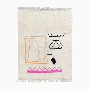 Tapis berbère abstrait moderne en laine