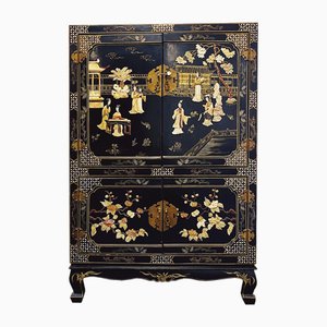 Chinese Bridal Cabinet with Soapstone