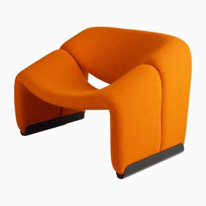 Silla Groovy F598 en naranja de Pierre Paulin para Artifort