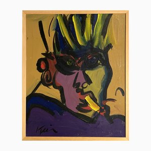 Artist Keir, 1950s, Oil on Canvas, Framed