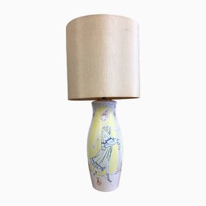 Italienische Tischlampe aus Keramik, 1950er