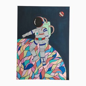 Priscilla Bilijam, Art Planet, 2024, Acrylic on Canvas