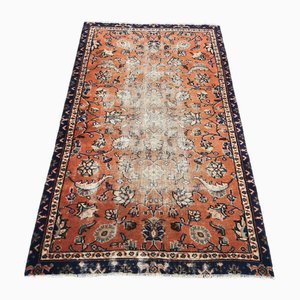 Tappeto fatto a mano dell'Anatolia con fiori, anni '70