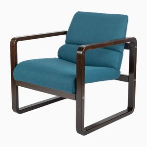 Petrol and Brown Chair by Martin Stoll for Giroflex