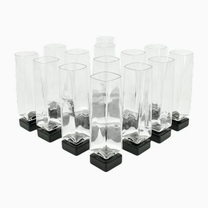 Champagne Glasses by Luigi Bormioli, 1980s, Set of 14