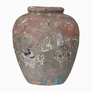Antique Italian Patinated Ceramic Vase, 1890s