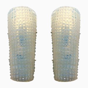 Crocodile Opalino Murano Glass Wall Sconces by Simoeng, Set of 2