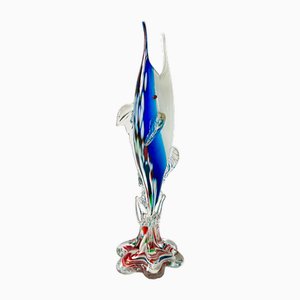 Vintage Italian Murano Glass Swordfish Stem Vase, 1960