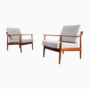 Vintage Danish Teak Chairs from Walter Knoll, Set of 2