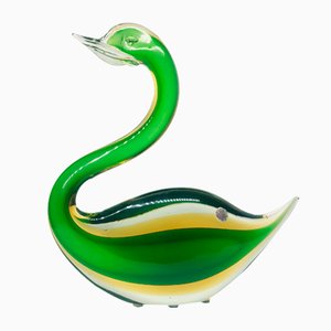 Large Sommerso Murano Glass Bird by Flavio Poli for Seguso, 1950
