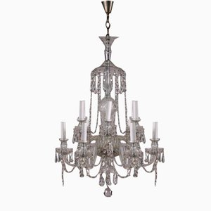 Glass Chandelier with Pendants and Necklaces