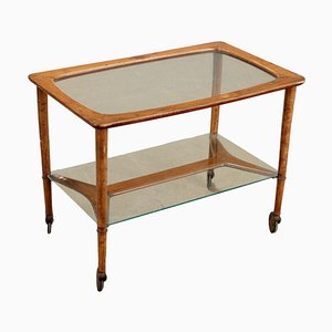 Beech & Glass Trolley, 1950s