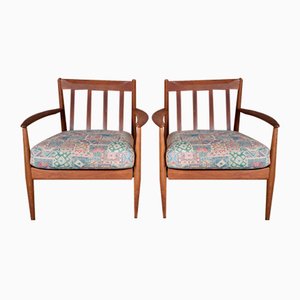 Armchairs by Grete Jalk for France & Søn, Denmark, 1960s, Set of 2