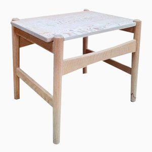 Mesa auxiliar danesa escandinava de Hans J. Wegner para Andreas Tuck, años 60