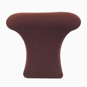 Brown Wool Stool attributed to Clemens Claessen for Stokking Terwolde, the Netherlands, 1960s